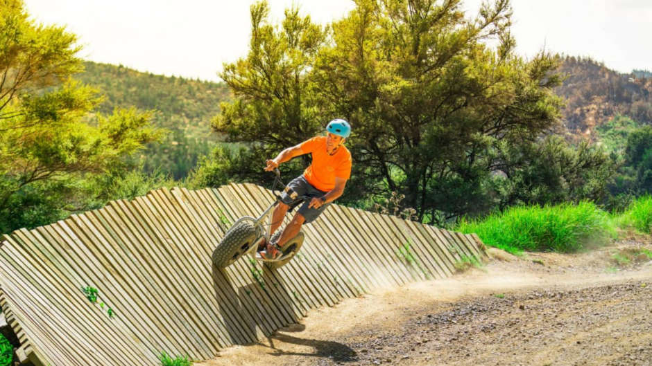 Prepare to have a blast as you go off-road and hit the trails at New Zealand's only Monster Scooter Adventure Park!